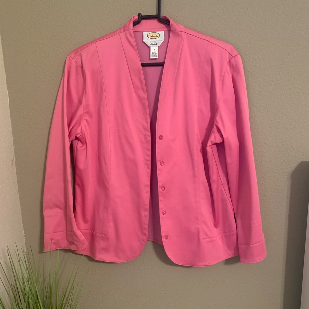 Talbots pink blazer. Size 8.